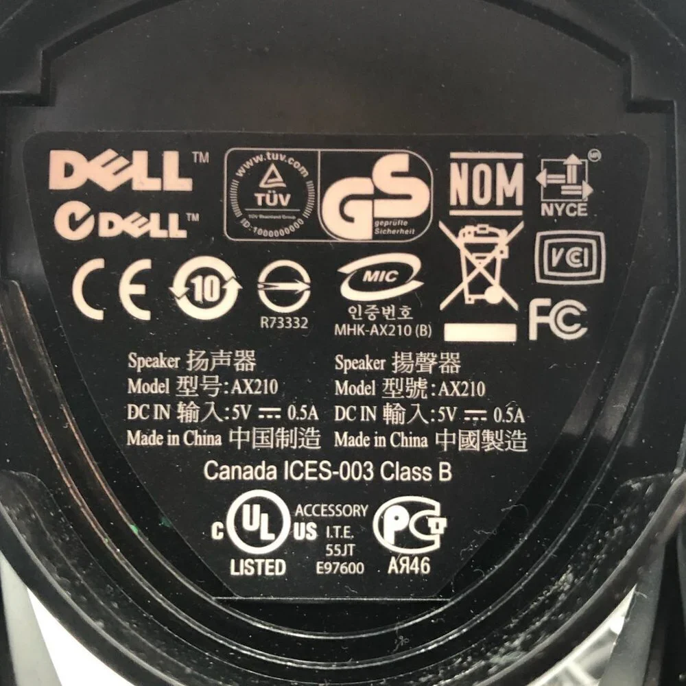 Dell AX210 Computer Speakers